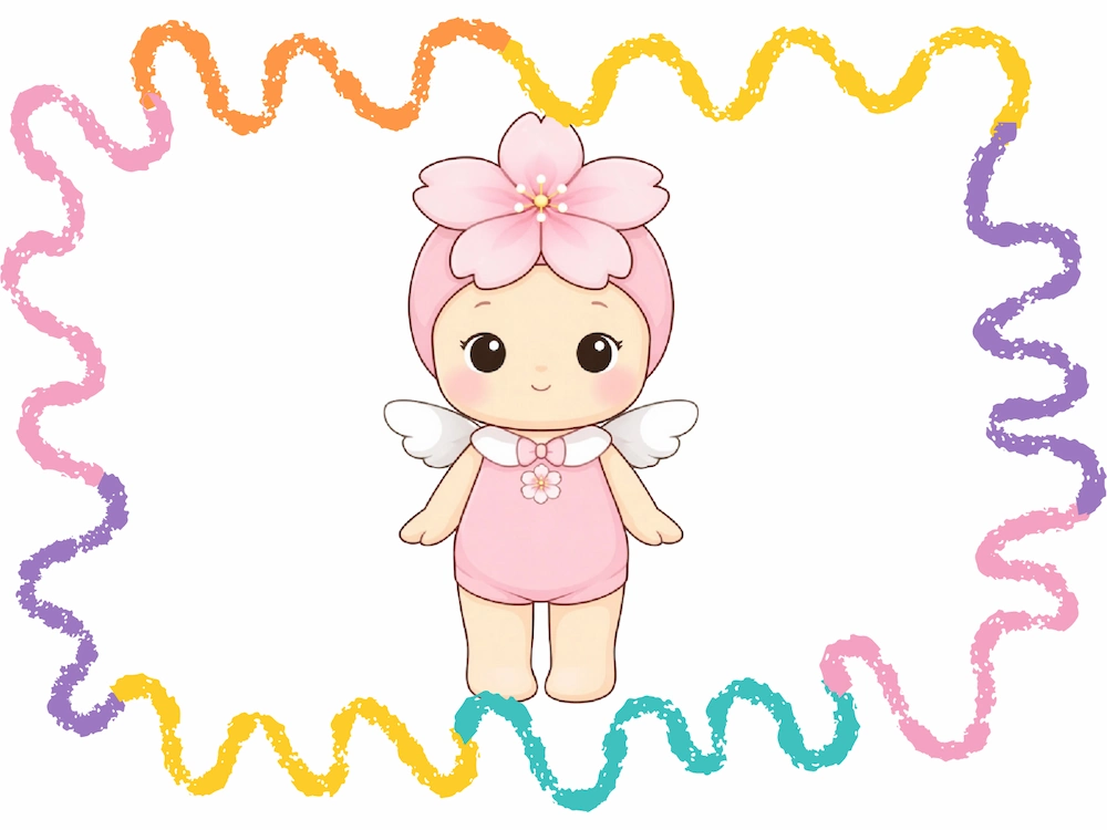 Sonny angel drawing cherry blossom version