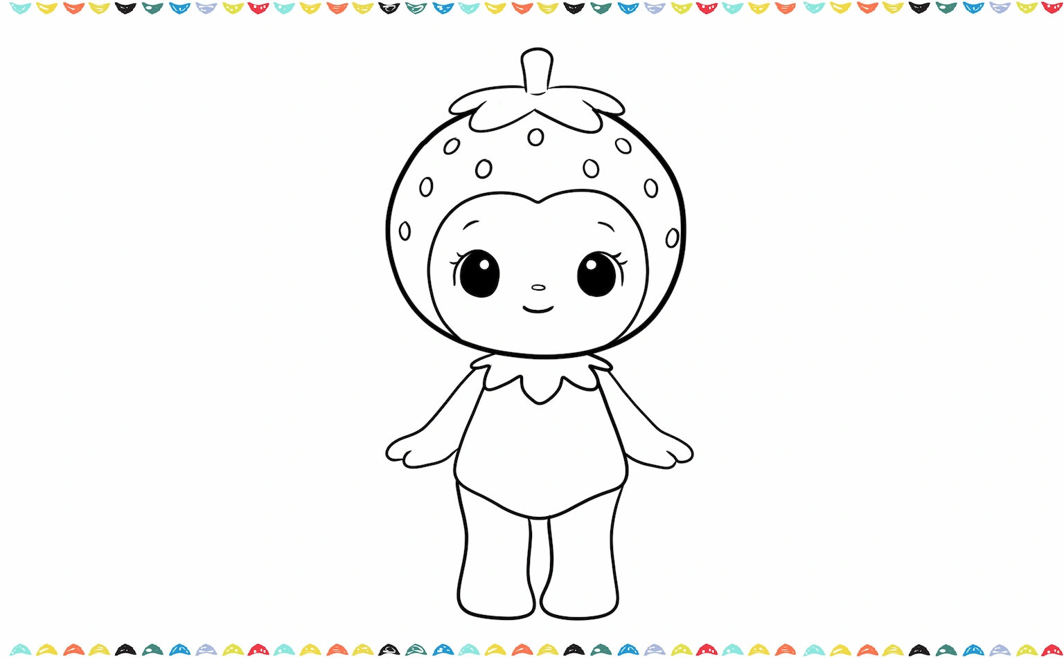 Sketch sonny angel's small arms and chunky legs step 5