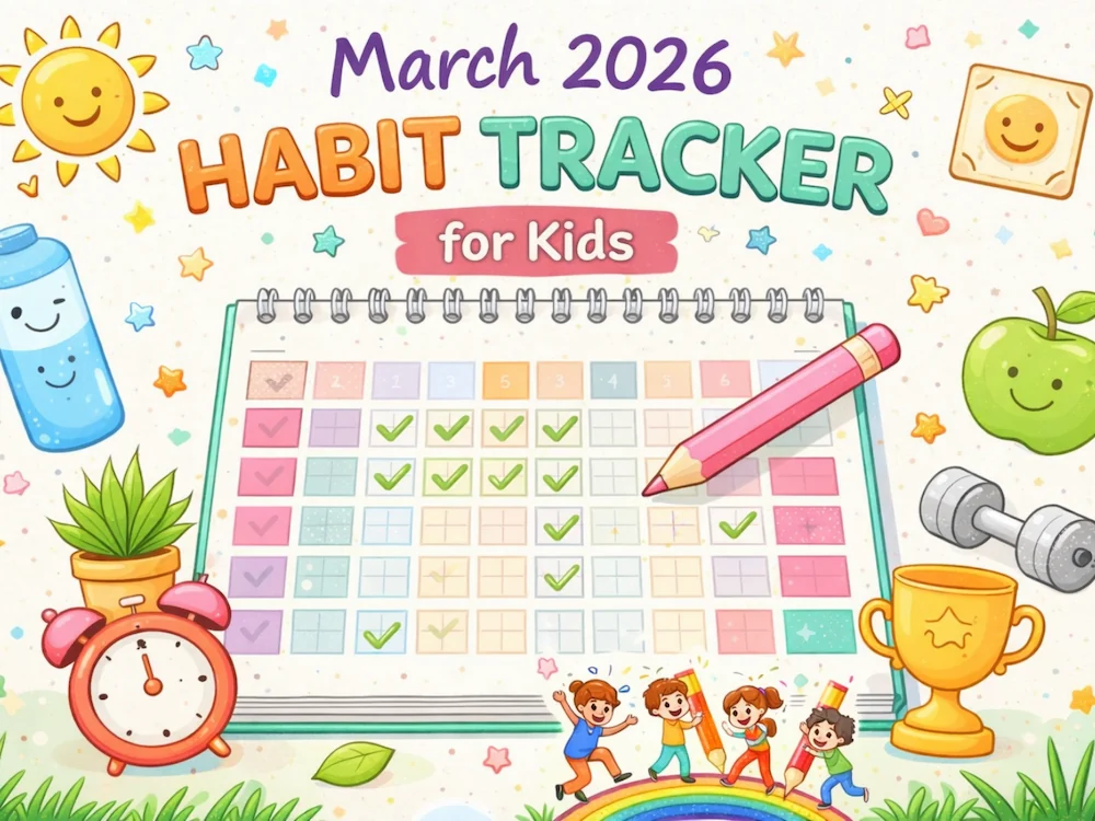 March 2026 habit trcker blog cover image
