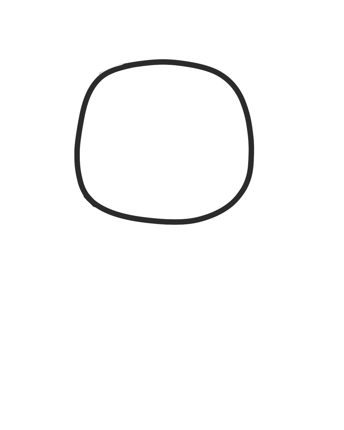easy dog doodle step 1 draw a circle for the head