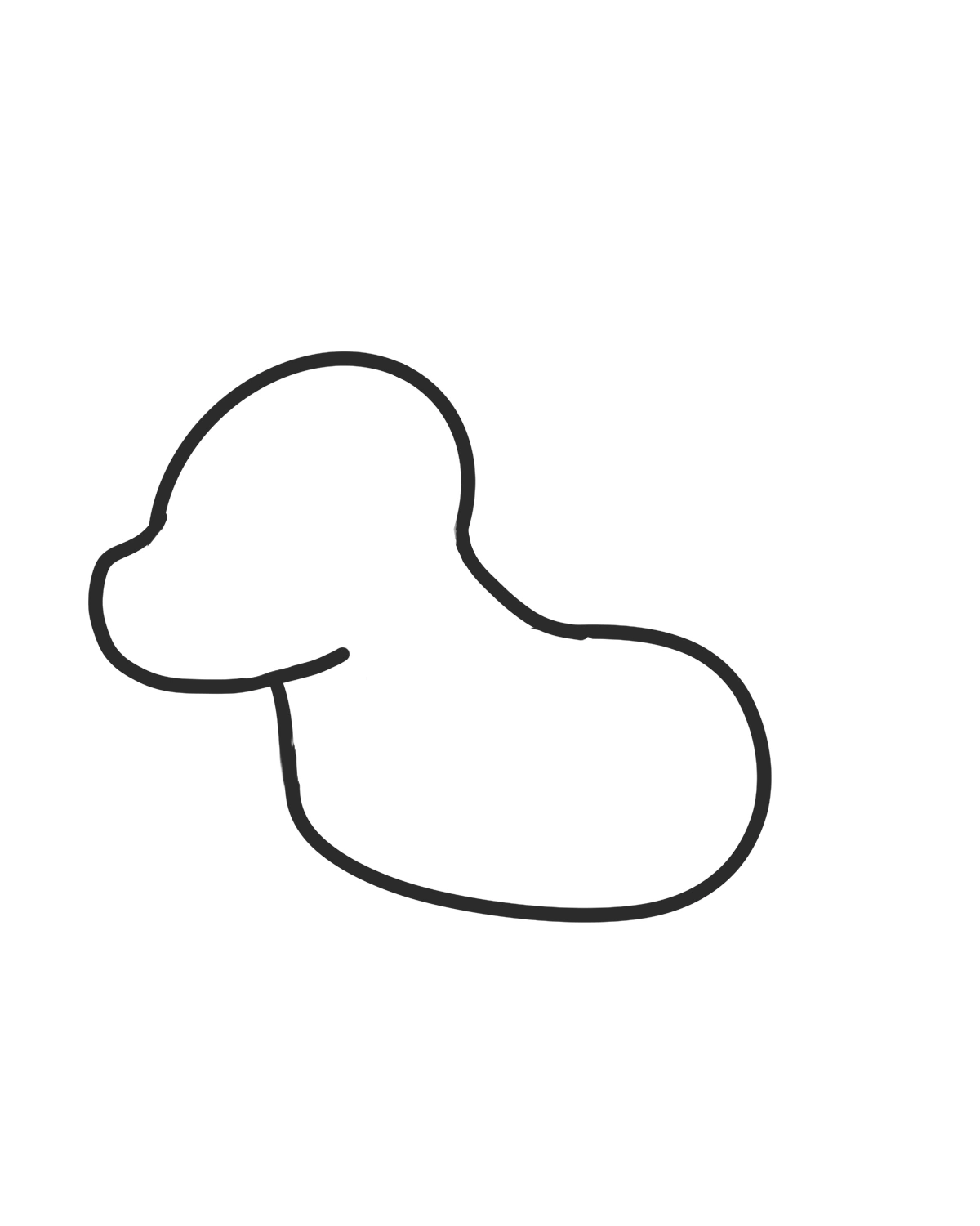 Connect the circles to form the unicorn’s head and body step 2